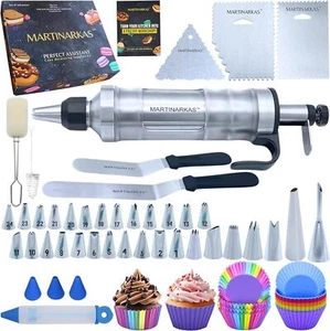 Cake Decorating Kit, 159 Baking Supplies, Icing Gun with 30 Piping Tips, Fros... - Picture 1 of 7