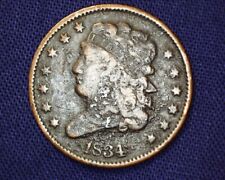 Nicely Detailed 1834 Classic Head Half Cent LOW 141,000 Mintage   #S160