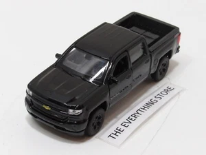 WELLY 2017 CHEVY SILVERADO PICK UP TRUCK Z71 GLOSS BLACK 4.75" FREE SHIP - Picture 1 of 4