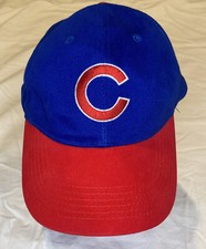Chicago Cubs / Old Style Beer Baseball Hat Cap - Hook & Loop Strap Blue and Red