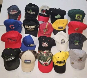 Lot Of 20 Vintage Snapback Hats Cap Retro 90s Sport Specialties Arctic Cat PGA - Picture 1 of 3