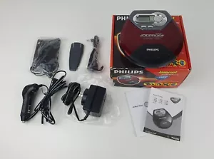 Philips AX5103 JogProof Red Portable CD Player Discman 45ESP Skip Protection VGC - Foto 1 di 21