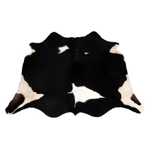 4. Tappeto in pelle di mucca grande bianco e nero | Tappeto in vera pelle di mucca | Tappeti pelle di mucca - Foto 1 di 9