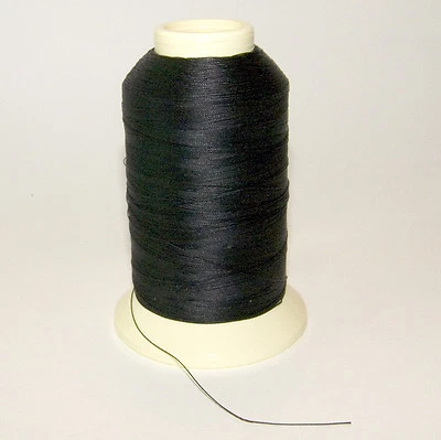 Thread, Polyester, Coats Bonded, Thread-4 oz. Spool, Black - Size DB-92 T-90 - Image 1 of 2