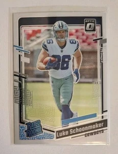 Luke Schoonmaker RC 2023-24 Panini Donruss Optic Rated Rookie NFL - Bild 1 von 1