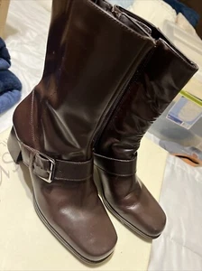 Easy Spirit halbhohe braune Lederstiefel Größe 6,5 #0806 - Bild 1 von 8