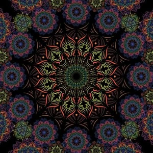 UV Backdrop Black Light Tapestry Psychedelic Art Banner Fluoro Psy Wall Hanging - Picture 1 of 7