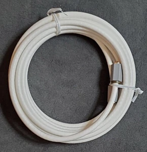 25 Foot Professional Grade White Coaxial Coax Cable w/Easy Turn Connectors - Picture 1 of 4