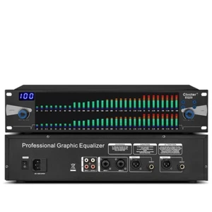 EQ20 Graphic Equalizer Digital Equalizer 2U Dual 31-Band Spectrum Display Home - Picture 1 of 9