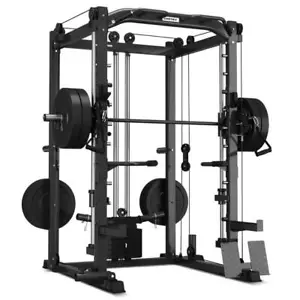 NEW CORTEX SM-20 Multifunctional 6-in-1 Power Rack with Smith & Cable Machine - Picture 1 of 13