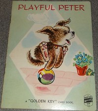 PLAYFUL PETER - A GOLDEN KEY CARD BOOK Pub by MURRAYS SALES & SERVICE Co