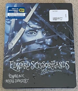 EDWARD SCISSORHANDS 25th Anniversary STEELBOOK [BLU-RAY + Digital] NEW SEALED - Bild 1 von 2