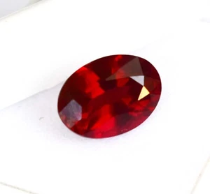 4.55 Blood-red Ruby Oval Cut Losse Gemstone  Faceted Red Ruby Multiple Gem - Picture 1 of 5