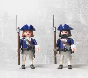 playmobil continental army vater + sohn volunteers usa siedler - Bild 1 von 4