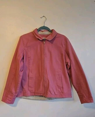 Linda chaqueta de granero Dri-Duck para ella talla L cremallera completa rosa lona resistente Foto 1 de 4
