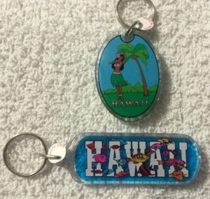 HAWAII Keychain Souvenir Key Ring - 2 keychains - Foto 1 di 2