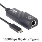 1000Mbps Typ-c USB-C na RJ45 Gigabit Ethernet LAN Kabel karty sieciowej