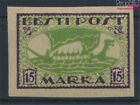Briefmarken Estland 1920 Mi 23B postfrisch Schiffe, Boote(9280192