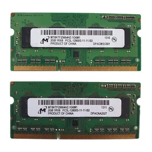 MICRON 4GB (2 x 2GB) APPLE MACBOOK PRO MAC MINI PC3-12800S DDR3-1600 RAM MEMORY - Picture 1 of 1