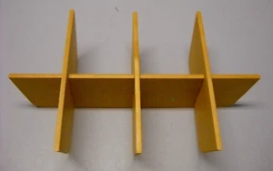 Longaberger Basket Rectangle Wooden Dividers Makes 8 Divided spots 4 pieces - Picture 1 of 9