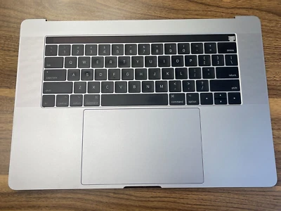 OEM MacBook Pro 15" A1707 2016 2017 Top Case Trackpad Tastatur Grau - Grade A - Bild 1 von 4