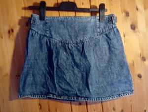 Jeans Rock Jeansrock Gr. 38 Kurz Faltenrock Clockhouse - Bild 1 von 4