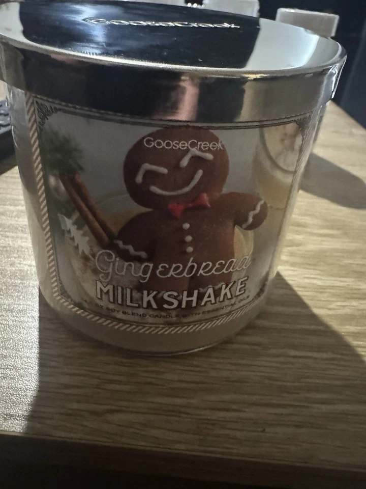 Batido de pan de jengibre Goose Creek vela de 3 mechas 14,5 onzas Foto 1 de 2