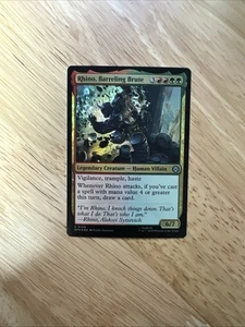 NM Foil Rhino, Barreling Brute, MTG, Marvel's Spider-Man, Magic, 140 - Picture 1 of 1