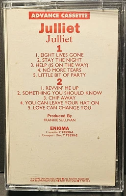 JULIET (US) Self  Titled  1990 Enigma Promo Cassette Enigma Records  - Image 1 of 4