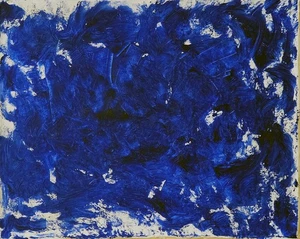 Yves Klein Signed Monochrome Abstract Painting on Canvas – French Modern Art - Picture 1 of 4