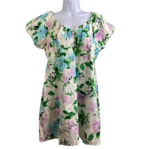 Old Navy Women's Floral Babydoll Dress Size L Petite Coquette Fairy Garden Party - Picture 1 of 12