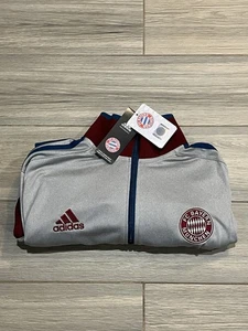 NUEVO CON ETIQUETAS FCB Bayern Munchen Fútbol Fútbol Adidas Camiseta de Pista Cremallera Completa Chaqueta Mediana - Imagen 1 de 10