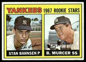 1967 Topps Stan Bahnsen/Bobby Murcer Rookie New York Yankees #93 - Picture 1 of 2