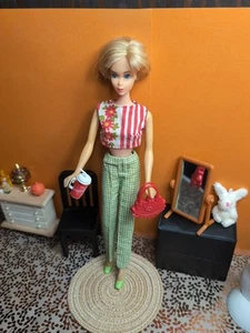 Vintag Barbie Clone Outfit - Cut & Sew Top, Pants, Purse, Bow Shoes, Cup - Picture 1 of 18