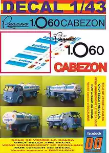 DECAL 1/43 PEGASO Z 206 CABEZON CAMPSA (01) - Picture 1 of 1