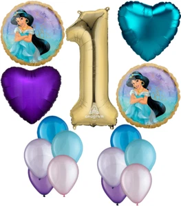 Disney Princess Jasmine 1st Birthday Party Balloons Decorations Aladdin - Picture 1 of 8