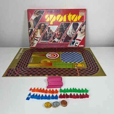 Rare Vintage Sportac Sports Board Game by House Martin 1975 - COMPLETE - Image 1 of 4