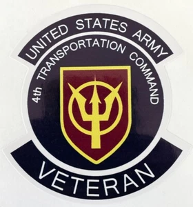 US Army 4th Transportation Command Veteran Aufkleber wasserdicht D520 - Bild 1 von 1