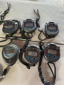 Lot Of 5 MULTI-FUNCTION ANYTIME HANDHELD STOPWATCH, XL-013 & 1 Mark 1 Ships Free - Picture 1 of 4