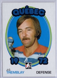2009-10 ITG 1972 The Year In Hockey Blank Backs #132 J-C Tremblay */72 *S3559