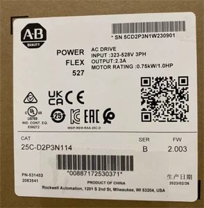 New 25C-D2P3N114 PowerFlex 527 0.75kW / 1Hp AC Drive - Picture 1 of 1