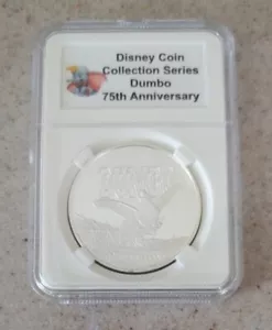 Disney Collective Medallion Coin Dumbo Flying Elephant 75th Anniversary LE150 - Picture 1 of 4