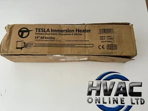 GENUINO TESLA TIH645 14” 3KW elemento calefactor de inmersión y termostato de seguridad doble - Imagen 1 de 13