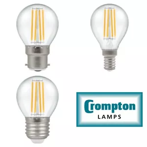 LED Filament Golf Ball Light Bulb 6.5W 60W B22 BC E14 SES E27 ES Warm White - Picture 1 of 4