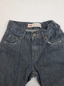 Levis 550 Relaxed Fit Blue Jeans Youth Size 10 Slim Dark Wash Adjustable W22xL23 - Picture 1 of 6