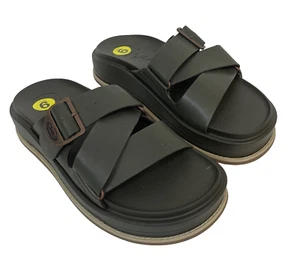 Sandali ortodontici Chaco Townes platform donna verde oliva taglia 9 - Foto 1 di 10