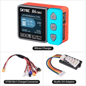 SkyRC B6neo Smart Charger DC 200W PD 80W LiPo Battery Balance Charger Discharger - Picture 1 of 35