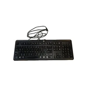 HP Wired USB Keyboard Model KUS1206 - US QWERTY - Smart Card Reader - Picture 1 of 1