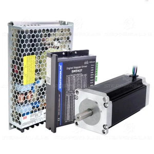 1 Axis Nema 23 Stepper Motor 3Nm(425oz.in) 4.2A & Driver DM542T & Power CNC Kit - Picture 1 of 3