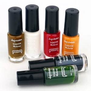 6 Colors Teeth Paint Halloween Cosplay Party Halloween Makeup White Tooth Paint - Picture 1 of 17